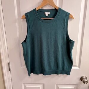 J. Crew Women’s Teal Sleeveless Sweater XXL